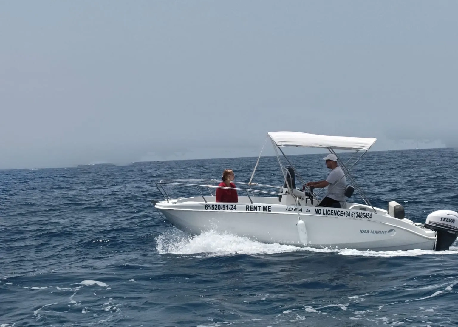 Idea 53 no license boat rental Tenerife