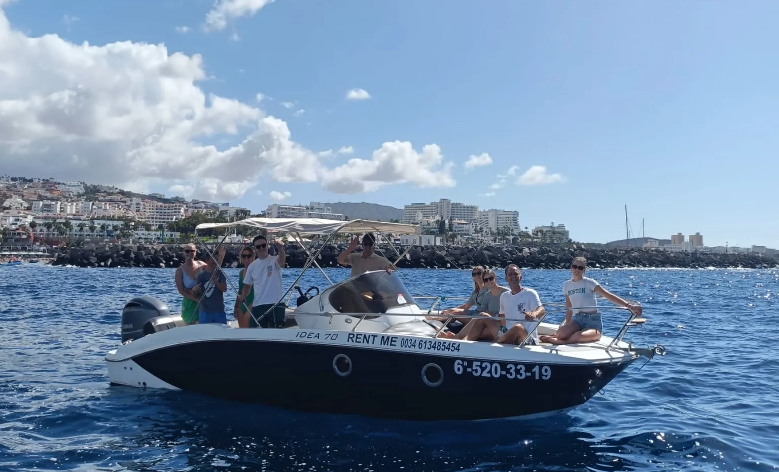 Noleggio barca Idea 70 Tenerife coperta e sedute