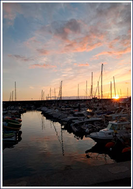 atardecer a bordo tenerife